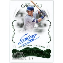 Cody Bellinger 2018 Panini Flawless Emerald Debut Signatures Autograph Card #FDS-CB 2/3