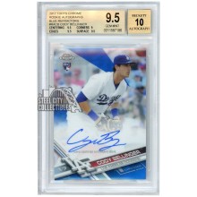 Cody Bellinger 2017 Topps Chrome Blue Refractor Rookie Autograph Card #RA-CB 132/150 BGS 9.5 AUTO 10