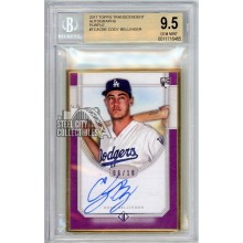 Cody Bellinger 2017 Topps Transcendent Purple Rookie Autograph Card #TCA-CBE 6/10 BGS 9.5