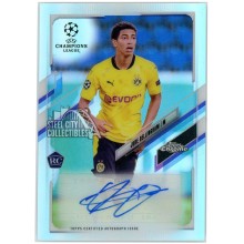 Jude Bellingham 2020-21 Topps Chrome UEFA Champions League Refractor Rookie Autograph Card #CA-JBL