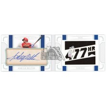 Adrian Beltre 2019 National Treasures Game-Used Jersey Cut Auto Booklet 4/10