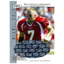 Ben Roethlisberger 2004 Sage Hit Rookie Autograph Card #A7