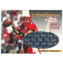 Ben Roethlisberger 2004 Sage First Card Rookie Autograph Card #A-BR 44/99