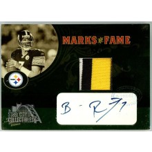 Ben Roethlisberger 2005 Playoff Absolute Marks Of Fame Patch Auto Card 21/25