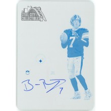 Ben Roethlisberger 2019 Panini Contenders Printing Plate Autograph Card #VT-BR