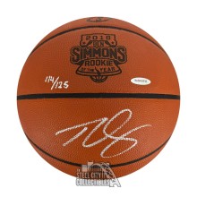 Ben Simmons Autographed Authentic 2018 Rookie of The Year Spalding Basketball /125 - UDA
