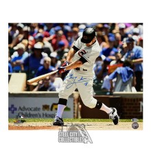Ben Zobrist Autographed Chicago 16x20 Photo - BAS (Light Blue Ink)