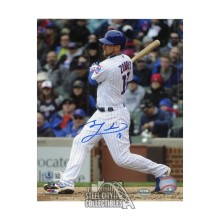 Ben Zobrist Autographed Chicago Cubs 8x10 Baseball Photo - BAS (Follow Through)