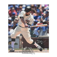 Ben Zobrist Autographed Chicago 16x20 Photo - BAS (Throwback Jersey)