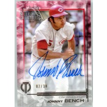 Johnny Bench 2019 Topps Tribute Red Autograph Card #TA-JB 2/10