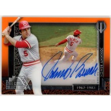 Johnny Bench 2017 Topps Tribute Orange Autograph Card #GOE-JB 02/25