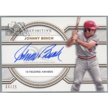 Johnny Bench 2022 Topps Definitive Legendary Autograph Card #LAC-JB 4/25