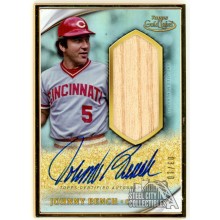 Johnny Bench 2020 Topps Gold Label Framed Golden Greats Relic Auto Card 03/10