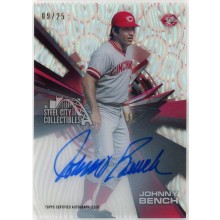 Johnny Bench 2015 Topps High Tek Autograph Card #HT-JB 9/25