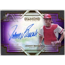 Johnny Bench 2021 Topps Diamond Icons Purple Autograph Card #DIA-JB 1/10