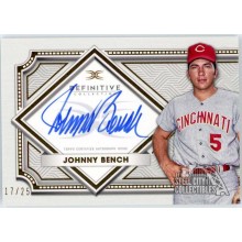 Johnny Bench 2022 Topps Definitive Autograph Card #DCA-JBE 17/25