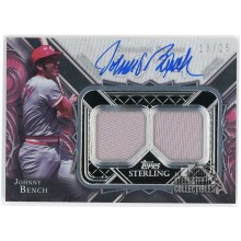 Johnny Bench 2022 Topps Sterling Seasons Relic Autograph Card #SSAR-JBE 13/25