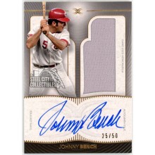 Johnny Bench 2021 Topps Definitive Jersey Autograph Card #DARC-JB 25/50