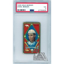 Charles "Chief" Bender 1911 T205 Gold Border Polar Bear Card PSA 3 VG