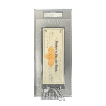 Benjamin Harrison Autographed Check - PSA/DNA 7 NM (July 20th)