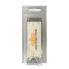 Benjamin Harrison Autographed Check - PSA/DNA 9 MINT
