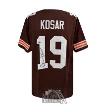 Bernie Kosar Autographed Cleveland Custom Brown Football Jersey - BAS (Sticker on Top)