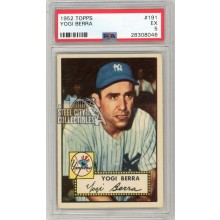 Yogi Berra 1952 Topps Baseball Card #191 PSA 5