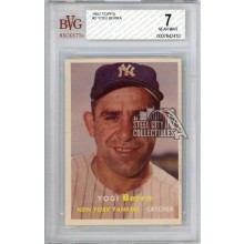 Yogi Berra 1957 Topps Baseball Card #2 BVG 7