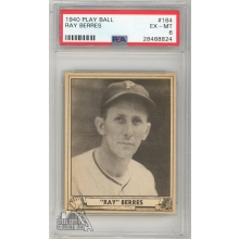 Ray Berres 1940 Play Ball Baseball Card #164 PSA 6 EX-MT