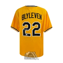 Bert Blyleven Autographed Pittsburgh Custom Gold Baseball Jersey - BAS