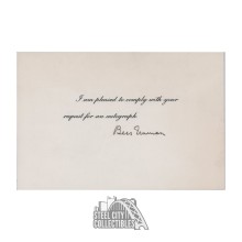 Bess Truman Autographed Note Card - JSA LOA
