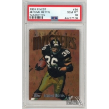 Jerome Bettis 1997 Topps Finest Masters Card #80 PSA 10 Gem Mint W/ Coating