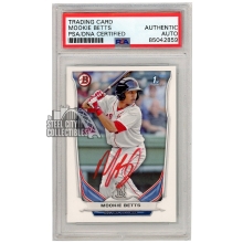 Mookie Betts 2014 Bowman 1st Autograph Card #BP109 PSA/DNA (Red)