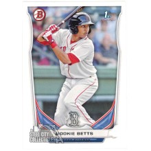 Mookie Betts 2014 Bowman 1st Bowman Rookie Card #BP109 (Back Stains)