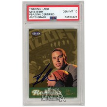Mike Bibby 1998-99 Fleer Ultra Gold Medallion RC Autograph Card #111G PSA/DNA 10