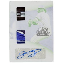 Bo Bichette 2020 Panini Immaculate Hats Off Rookie Tag Patch Autograph Magenta Printing Plate Card #HO-BO 1/1