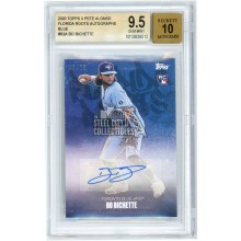 Bo Bichette 2020 Topps X Pete Alonso Florida Roots Blue RC Auto 03/25 BGS 9.5