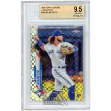 READ Bo Bichette 2020 Topps Chrome X-Fractor Rookie Card #150 BGS 9.5