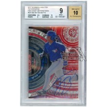 Bo Bichette 2017 Bowman High Tek Red Orbit Diffractor Autograph Card #BHT-BB 2/5 BGS 9 AUTO 10