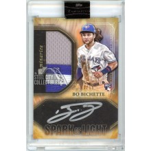 Bo Bichette 2020 Topps Luminaries Spark of Light Rookie Patch Autograph Card #SLP-BB 13/15