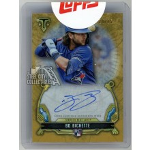 Bo Bichette 2020 Topps Triple Threads Gold Rookie Autograph Card #RAC-BB 24/25