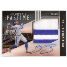 Bo Bichette 2020 Panini  America's Pastime Holo Silver Rookie Patch Auto 09/10