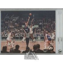 Bill Russell Autographed 8x10 Photo Boston Tip-Off W/ #6 Inscription (Silver Ink)- BAS