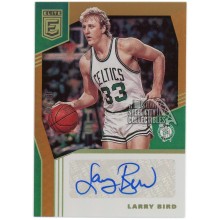 Larry Bird 2019-20 Panini Donruss Elite Gold Auto 8/10