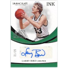 Larry Bird 2018-19 Panini Immaculate Ink Autograph Card #IK-LBD 21/25