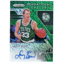 Larry Bird 2019-20 Panini Prizm Sensational Signatures Auto Card #SS-LBD 14/15