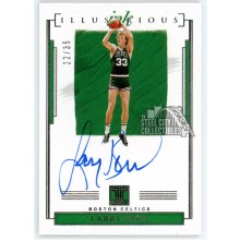 Larry Bird 2021-22 Panini Impeccable Illustrious Ink Autograph Card #IL-LBD 22/35