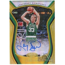 Larry Bird 2020-21 Panini Certified Legendary Signatures Gold Auto Card 01/10