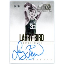 Larry Bird 2018-19 Panini Encased Endorsements Auto Card 08/10 (Surface Damage)