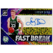 Larry Bird 2018-19 Panini Donruss Optic Fastbreak Prizm Auto Card #FB-LBD 04/10